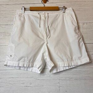 Lauren Ralph Lauren Shorts Size 16 White 100% Cotton US67/RL Marine Supply Co.